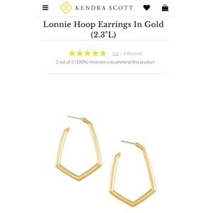 Kendra Scott Lonnie Gold Hoop Earrings